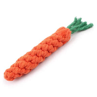 Carrot Rope Dog Chew Toy – Durable Cotton Molar Toy for Puppies & Dogs - BIG FRENCHIES