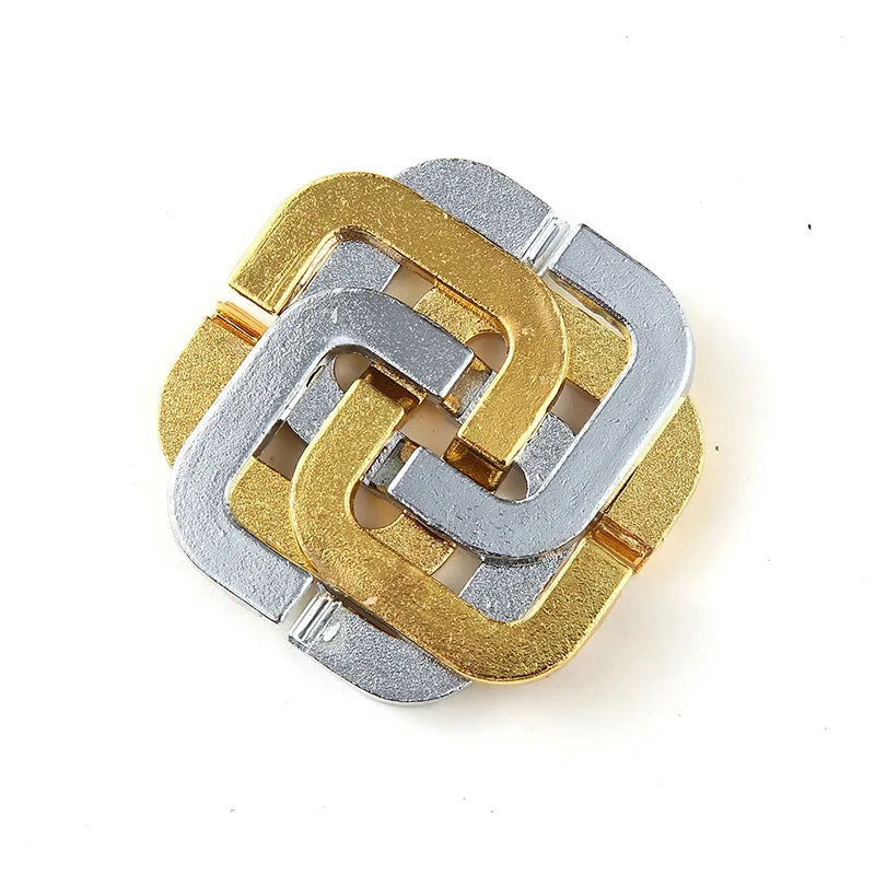MEACAOFG Classic IQ Metal Brain Teaser 3D Alloy Box Kong Ming Lock Puzzles Magic Baffling Puzzle Game Toys for Children Adults Funny Gift - BIG FRENCHIES