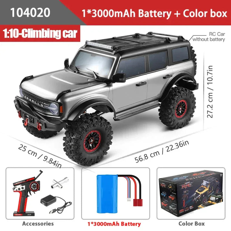 WLtoys 104020 1/10 RC Car 4WD Off-Road Remote Control Climbing Toy - BIG FRENCHIES