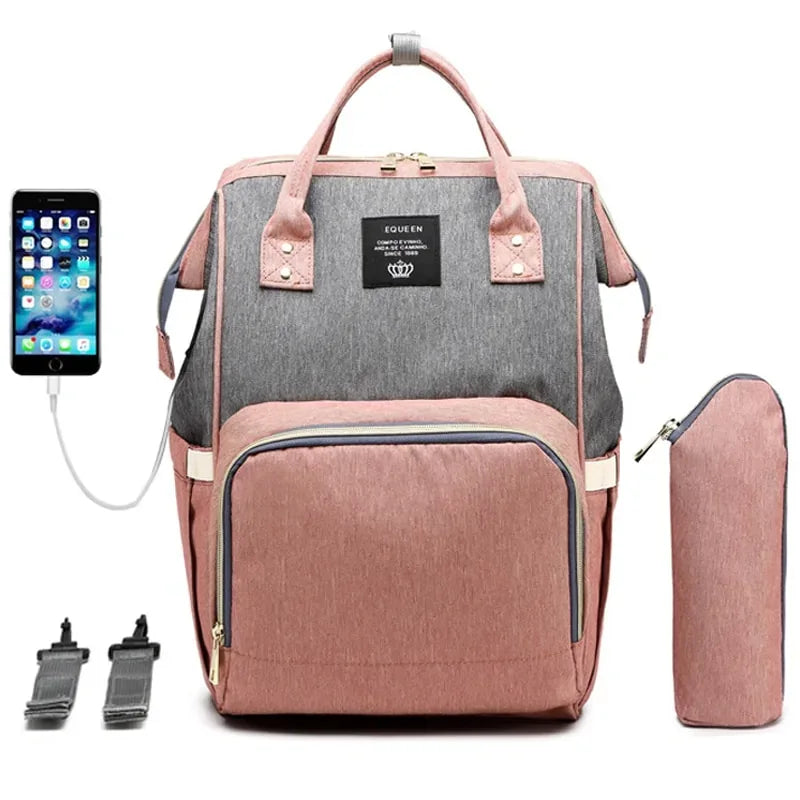USB Diaper Baby Bag - # BAGEG11910001 - BIG FRENCHIES
