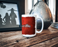 Welcome to Spooksville Halloween Ceramic Coffee Mug 15 oz Decorative Large C Handle Mug Cup for Tea, Cocoa Hot Chocolate