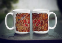 Jeepers Creepers with Bat and Spider web Halloween Ceramic Coffee Mug 15 oz Decorative Large C Handle Mug Cup for Tea, Cocoa Hot Chocolate