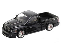 2003 Dodge Ram SRT-10 Pickup Truck Black 1/64 Diecast Model Car by Shoom64 Models