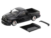 2003 Dodge Ram SRT-10 Pickup Truck Black 1/64 Diecast Model Car by Shoom64 Models