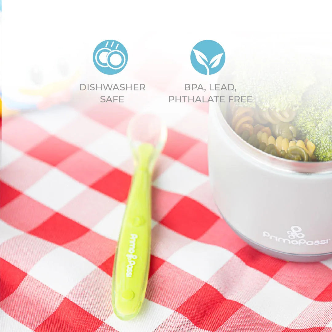 Primo Passi Silicone Spoon 4PK in Blue & Green - BIG FRENCHIES