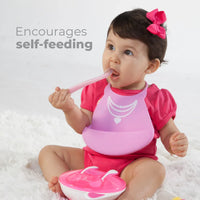 Primo Passi Silicone Spoon 4PK in Pink and Yellow - BIG FRENCHIES