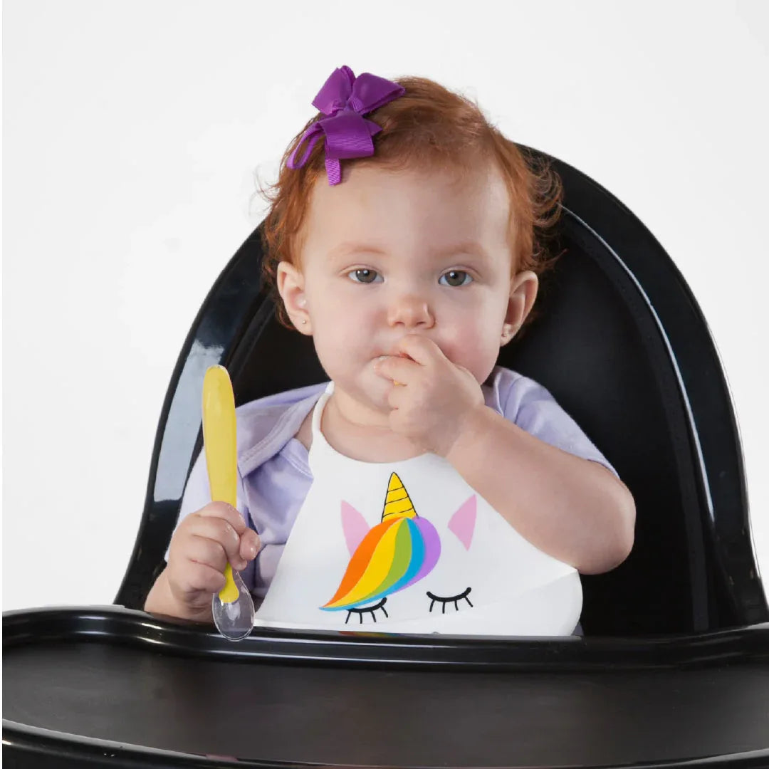 Primo Passi Silicone Spoon 4PK in Pink and Yellow - BIG FRENCHIES