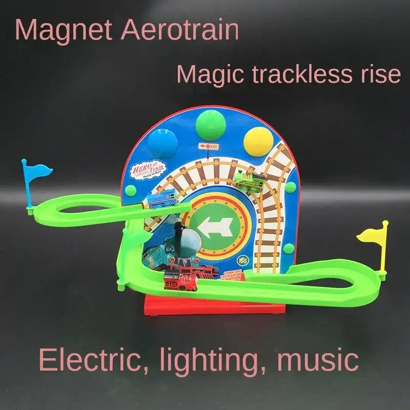 MEACAOFG Rechargeable Wall-Climbing Magnet Suspension Magic Track Train Conveyor Belt Slide Assembled Electric Children's Toys