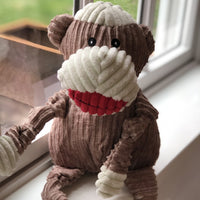 Stuey Sock Monkey Knottie® Plush Dog Toy - BIG FRENCHIES