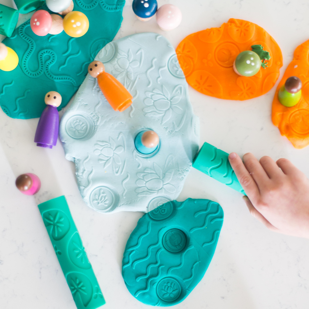 Pond Life Play Dough Rollers (set of 6)