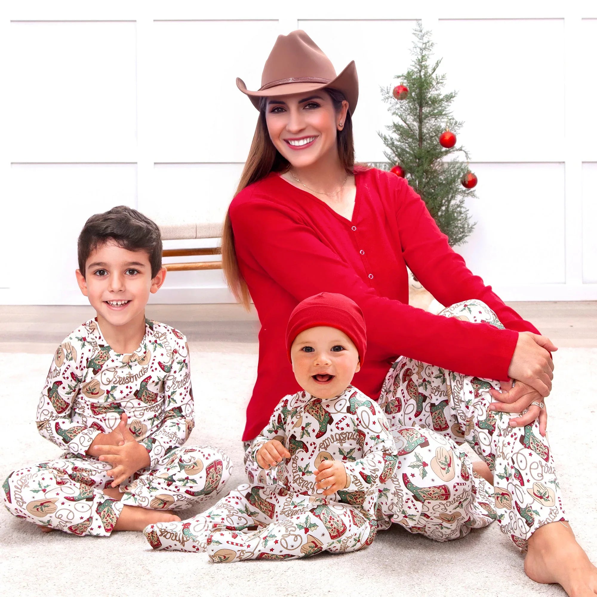 Western Christmas Pajamas for Kids – Bamboo Holiday PJs - BIG FRENCHIES
