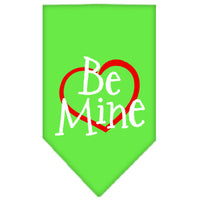 Pet and Dog Bandana Screen Printed, "Be Mine"