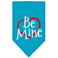 Pet and Dog Bandana Screen Printed, "Be Mine"
