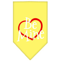 Pet and Dog Bandana Screen Printed, "Be Mine"