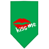 Pet and Dog Bandana Screen Printed, "Kiss Me"