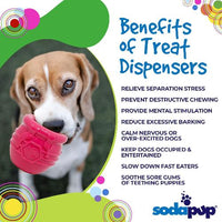 Honey Pot Dog eCup Treat Dispenser | Durable PUP-X Rubber Enrichment Toy | USA Made - BIG FRENCHIES