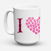 Pink English Bulldog Ceramic Coffee Mug 15 oz Decorative Large C Handle Mug Cup for Tea, Cocoa Hot Chocolate