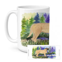 Mastiff Ceramic Coffee Mug 15 oz Decorative Large C Handle Mug Cup for Tea, Cocoa Hot Chocolate