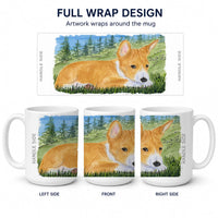 Basenji Ceramic Coffee Mug 15 oz Decorative Large C Handle Mug Cup for Tea, Cocoa Hot Chocolate