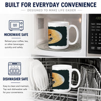 Pomeranian Ceramic Coffee Mug 15 oz Decorative Large C Handle Mug Cup for Tea, Cocoa Hot Chocolate