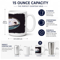 Westie Ceramic Coffee Mug 15 oz Decorative Large C Handle Mug Cup for Tea, Cocoa Hot Chocolate