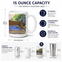 Doberman Ceramic Coffee Mug 15 oz Decorative Large C Handle Mug Cup for Tea, Cocoa Hot Chocolate