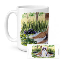 Shih Tzu Ceramic Coffee Mug 15 oz Decorative Large C Handle Mug Cup for Tea, Cocoa Hot Chocolate