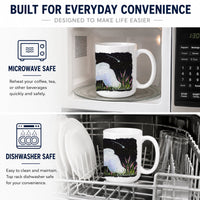 Bichon Frise Ceramic Coffee Mug 15 oz Decorative Large C Handle Mug Cup for Tea, Cocoa Hot Chocolate