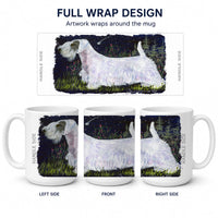 Sealyham Terrier Ceramic Coffee Mug 15 oz Decorative Large C Handle Mug Cup for Tea, Cocoa Hot Chocolate