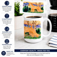 Lakeland Terrier Ceramic Coffee Mug 15 oz Decorative Large C Handle Mug Cup for Tea, Cocoa Hot Chocolate