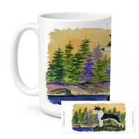 Basenji Ceramic Coffee Mug 15 oz Decorative Large C Handle Mug Cup for Tea, Cocoa Hot Chocolate
