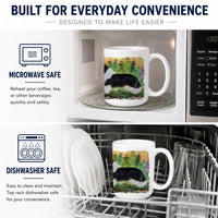 Collie Ceramic Coffee Mug 15 oz Decorative Large C Handle Mug Cup for Tea, Cocoa Hot Chocolate