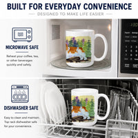 English Toy Spaniel Ceramic Coffee Mug 15 oz Decorative Large C Handle Mug Cup for Tea, Cocoa Hot Chocolate