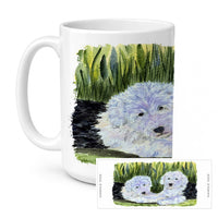 Old English Sheepdog Ceramic Coffee Mug 15 oz Decorative Large C Handle Mug Cup for Tea, Cocoa Hot Chocolate