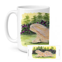 Lhasa Apso Ceramic Coffee Mug 15 oz Decorative Large C Handle Mug Cup for Tea, Cocoa Hot Chocolate