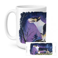Bull Terrier Ceramic Coffee Mug 15 oz Decorative Large C Handle Mug Cup for Tea, Cocoa Hot Chocolate