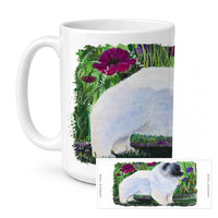 Keeshond Ceramic Coffee Mug 15 oz Decorative Large C Handle Mug Cup for Tea, Cocoa Hot Chocolate