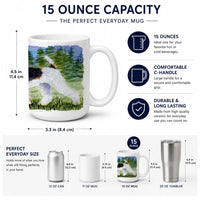 Fox Terrier Ceramic Coffee Mug 15 oz Decorative Large C Handle Mug Cup for Tea, Cocoa Hot Chocolate