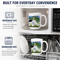 Fox Terrier Ceramic Coffee Mug 15 oz Decorative Large C Handle Mug Cup for Tea, Cocoa Hot Chocolate