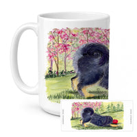 Tibetan Mastiff Ceramic Coffee Mug 15 oz Decorative Large C Handle Mug Cup for Tea, Cocoa Hot Chocolate