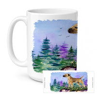 Border Terrier Ceramic Coffee Mug 15 oz Decorative Large C Handle Mug Cup for Tea, Cocoa Hot Chocolate