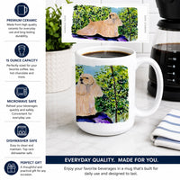 Cocker Spaniel Ceramic Coffee Mug 15 oz Decorative Large C Handle Mug Cup for Tea, Cocoa Hot Chocolate