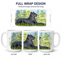 Cane Corso Ceramic Coffee Mug 15 oz Decorative Large C Handle Mug Cup for Tea, Cocoa Hot Chocolate