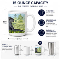 Cane Corso Ceramic Coffee Mug 15 oz Decorative Large C Handle Mug Cup for Tea, Cocoa Hot Chocolate