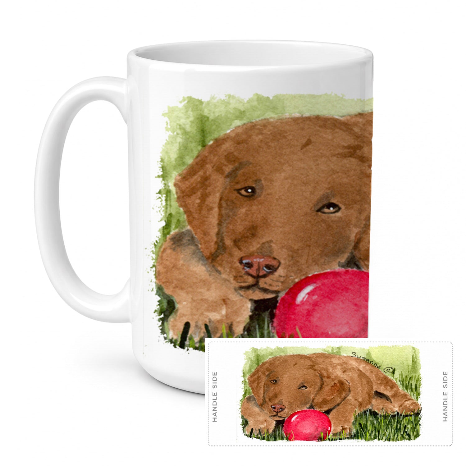 Curly Coated Retriever Ceramic Coffee Mug 15 oz Decorative Large C Handle Mug Cup for Tea, Cocoa Hot Chocolate