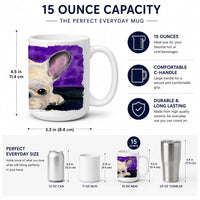 French Bulldog Ceramic Coffee Mug 15 oz Decorative Large C Handle Mug Cup for Tea, Cocoa Hot Chocolate