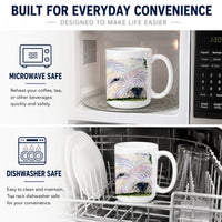 Westie Ceramic Coffee Mug 15 oz Decorative Large C Handle Mug Cup for Tea, Cocoa Hot Chocolate