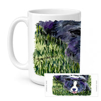 Border Collie Ceramic Coffee Mug 15 oz Decorative Large C Handle Mug Cup for Tea, Cocoa Hot Chocolate