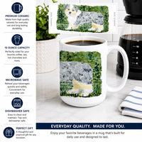 Australian Shepherd Ceramic Coffee Mug 15 oz Decorative Large C Handle Mug Cup for Tea, Cocoa Hot Chocolate