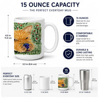 Norwich Terrier Ceramic Coffee Mug 15 oz Decorative Large C Handle Mug Cup for Tea, Cocoa Hot Chocolate